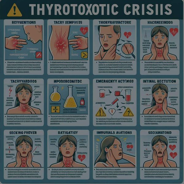 Comment reconnaître une crise thyrotoxique et quelle est la conduite d'urgence à tenir?